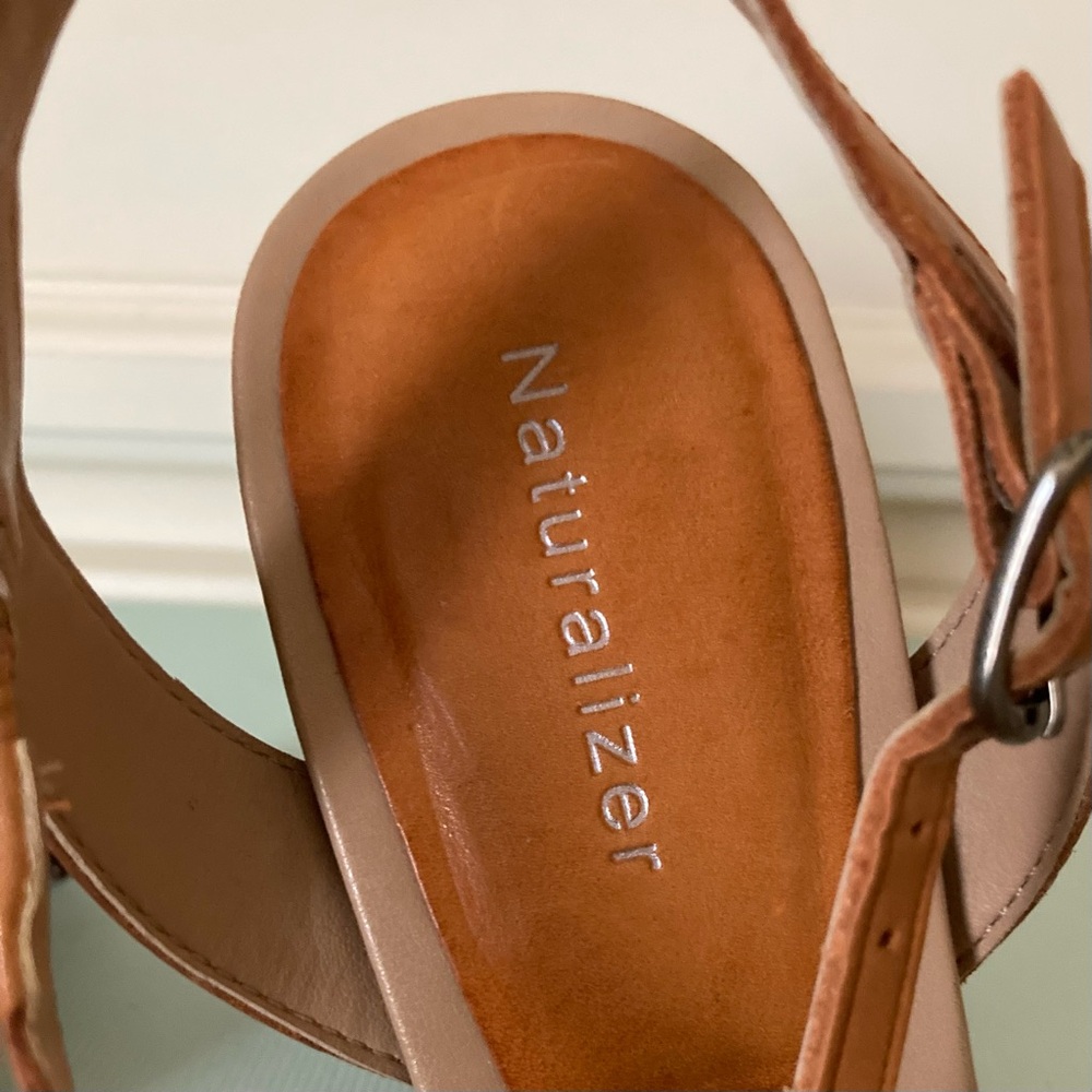 Naturalizer Tan Leather Slingback Heels - Picture 6 of 8